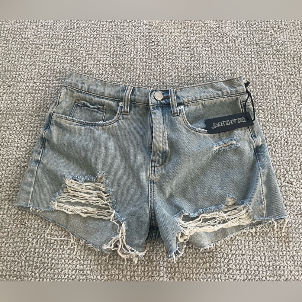 BLANK NYC light wash denim shorts